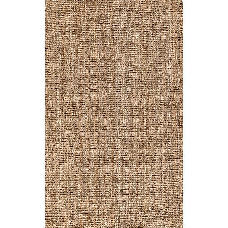 Coastal Charm Braided Blue Jute 7'x37' Reversible Area Rug