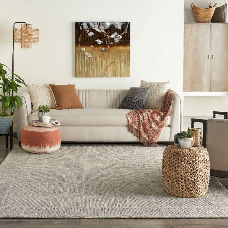 Nourison Vail Contemporary Indoor Area Rug Grey 8'3" x 11'6"