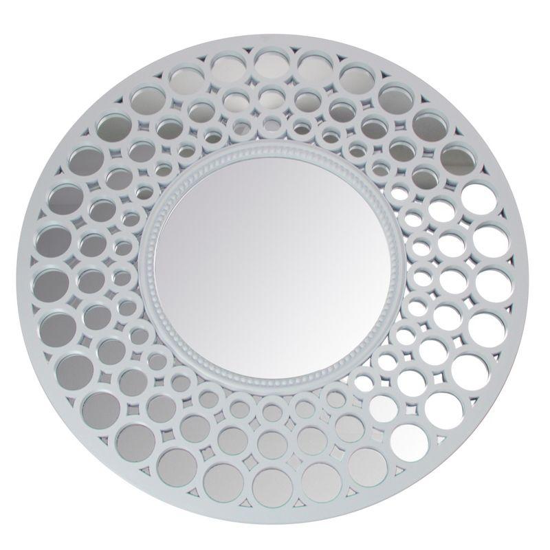 24.75" Cascading Orbs Round Wall Mirror