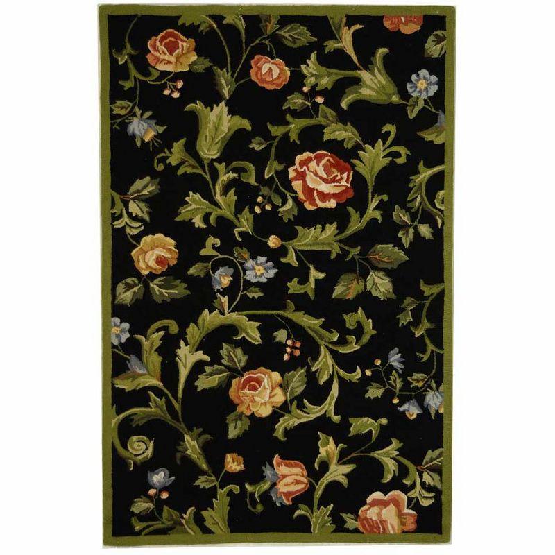 Chelsea HK310 Handmade Area Rug - 3'9"x5'9" - Black - Safavieh