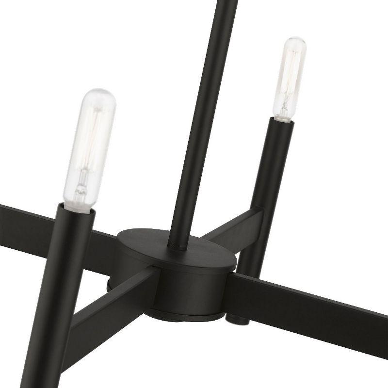 Livex Lighting Copenhagen 4 - Light Chandelier in  Black