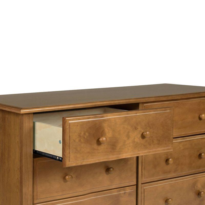 Chestnut Pine Wood 6-Drawer Double Dresser