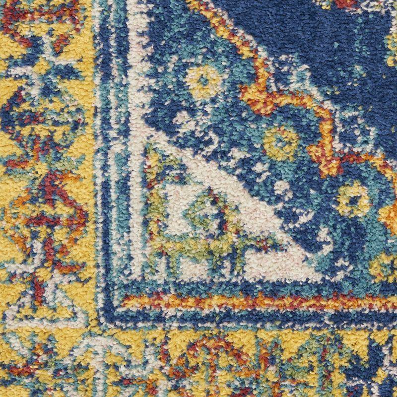 Nourison Allur Diamonds Geometric Indoor Area Rug Navy Multicolor 7'10" x 9'10"