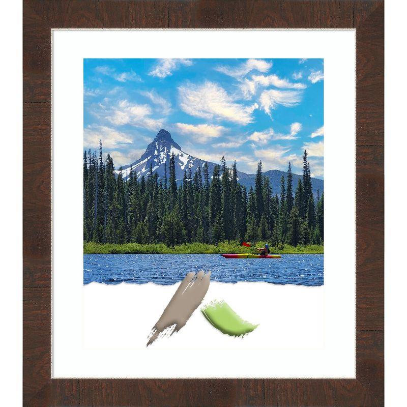 Amanti Art Wildwood Brown Narrow Picture Frame Opening Size 20x24 in. (Matted To 16x20 in.)