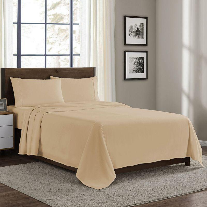 Bare Home Organic 100% Cotton Flannel Sheet Set