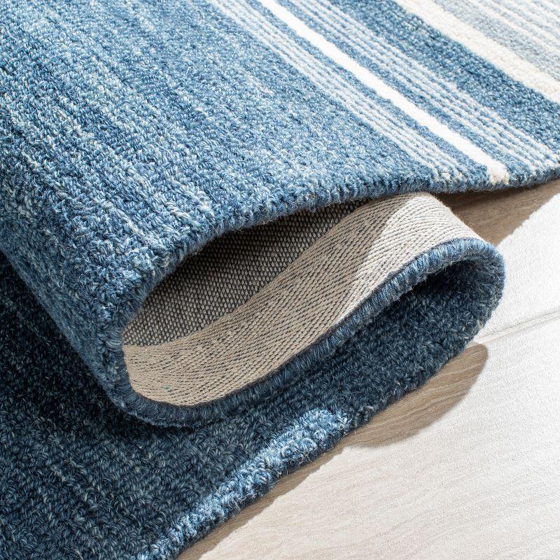 Metro MET602 Hand Tufted Indoor Area Rug - Blue/Ivory - 4'x6' - Safavieh