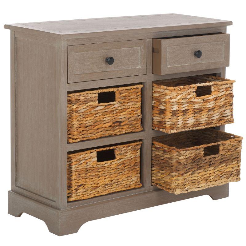Herman Storage Unit - AMH5702 - White Wash - Safavieh Couture
