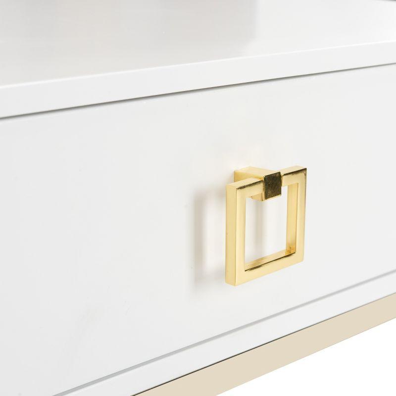 Zarina Side Table - FOX6295C - White - Safavieh Couture