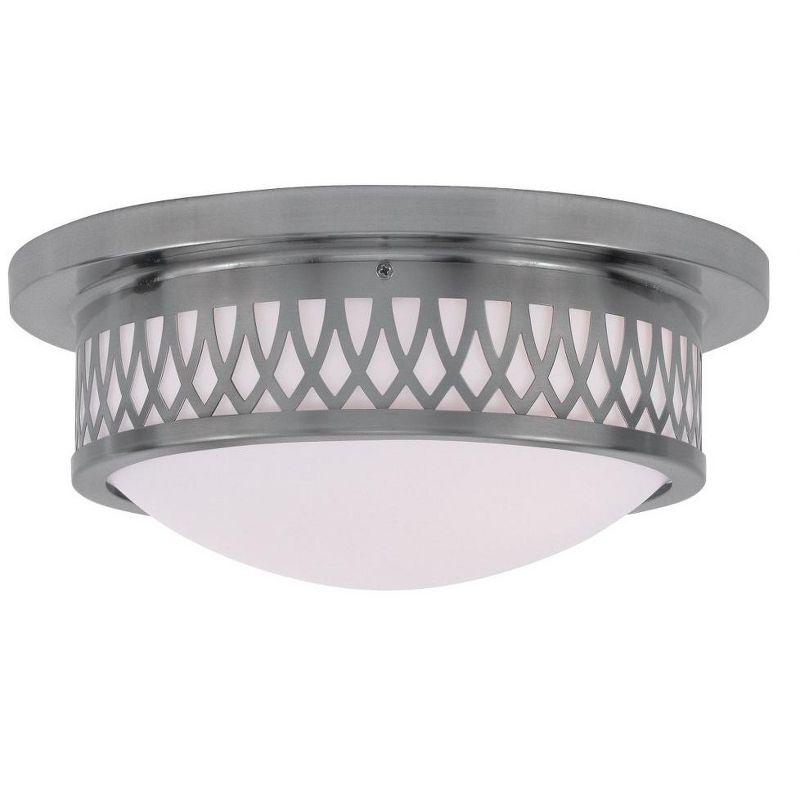 Livex Lighting Westfield 2 - Light Flush Mount in  Brushed Nickel
