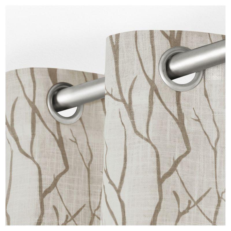 Winston Porter Leija Floral Sheer Grommet Curtain Panels & Reviews | Wayfair