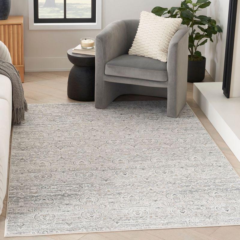 Nourison Distinctive Floral Indoor Area Rug Ivory Grey 7'10" x 9'10"