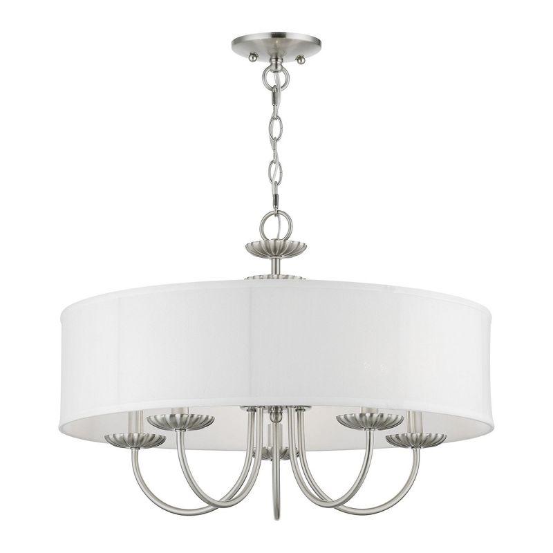Livex Lighting Brookdale 5 - Light Pendant in  Brushed Nickel