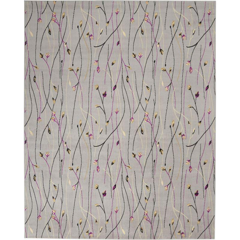 Nourison Grafix Flowing Vines and Blooms Indoor Area Rug