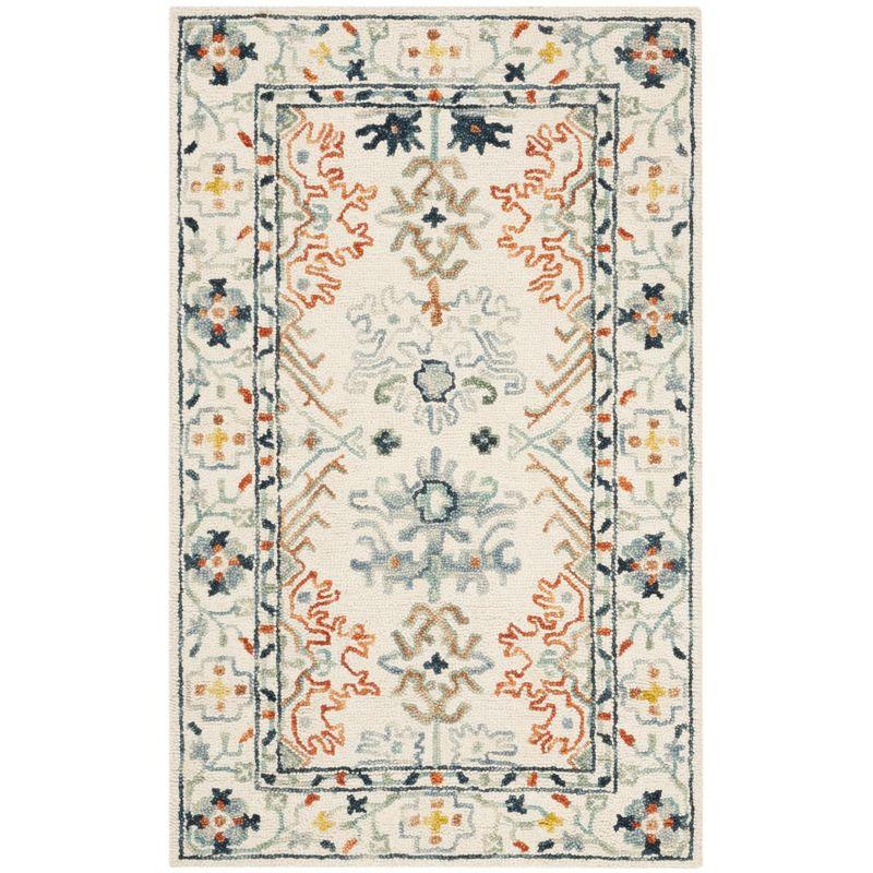 Aspen APN310 Hand Tufted Indoor Accent Rug - Ivory/Blue - 3'x5' - Safavieh