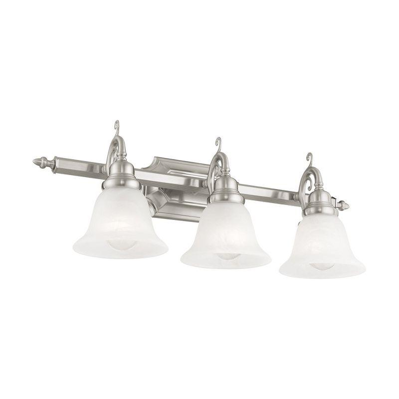 Livex Lighting French Regency 3 - Light Vanity in  Brushed Nickel