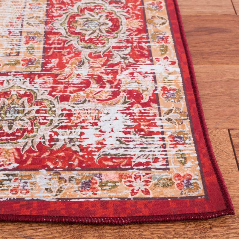 Tucson TSN131 Power Loomed Machine Washable Area Rug - Rust/Gold - 3'x5' - Safavieh.