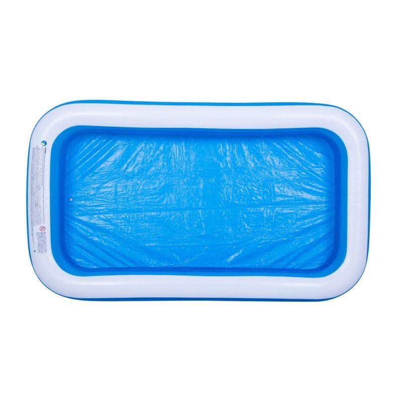 Pool Central 10' Blue and White Inflatable Rectangular Swimming Pool