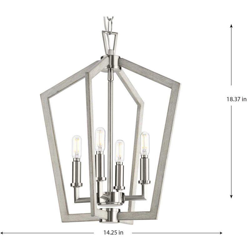 4 - Light Dimmable Square / Rectangle Chandelier