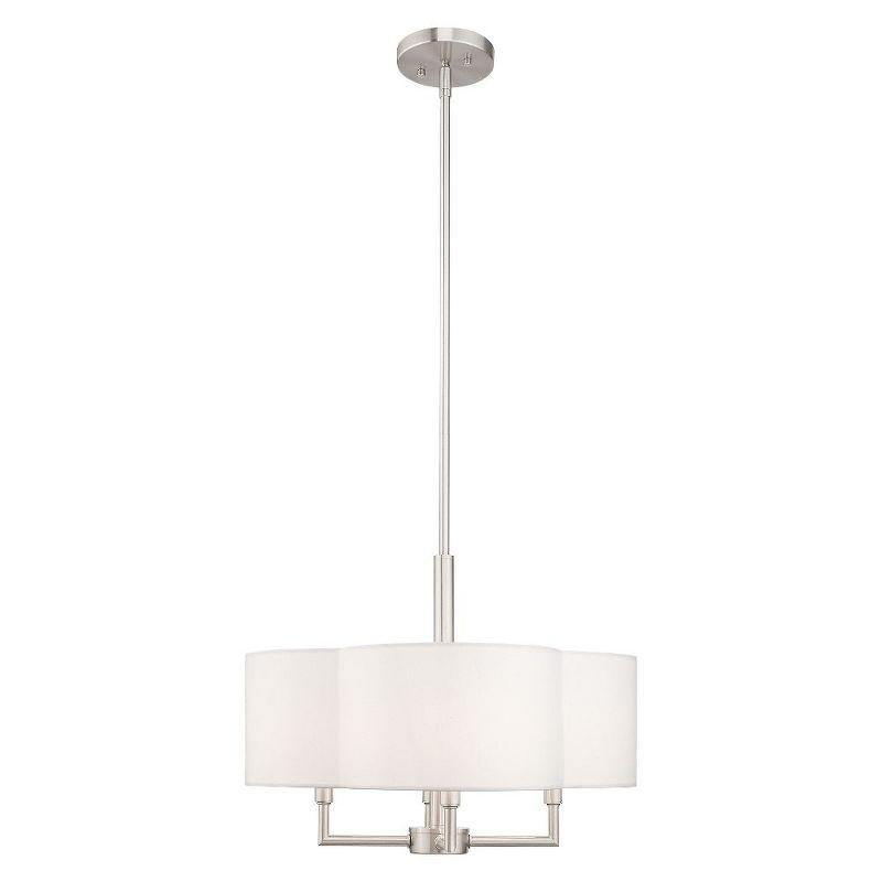 Livex Lighting Chelsea 4 - Light Chandelier in  Brushed Nickel