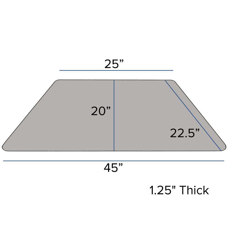 Goddard Trapezoid Thermal Laminate Activity Table with Height Adjustable Legs