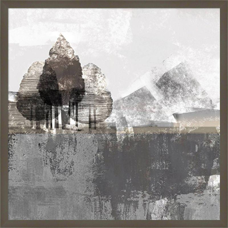 Amanti Art 25"x25" Textured Landscape by Northern Lights Wood Framed Wall Art Print