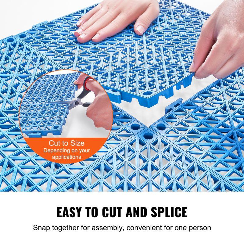 VEVOR VEVOR 12" X 12" Drainage Mats In Different Colors VEVOR 12 W x 12 L Outdoor Deck Tiles (Set of 50)