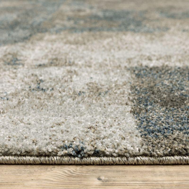 Oriental Weavers Alton 532B9 Teal/ Grey Indoor Area Rug - 5'3" x 7'6"