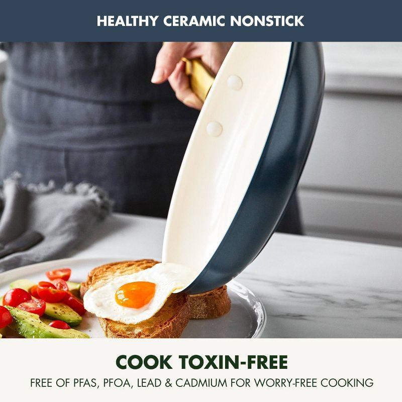 GreenPan Reserve Healthy Ceramic Nonstick, 8", 10" And 12" Frypan Set