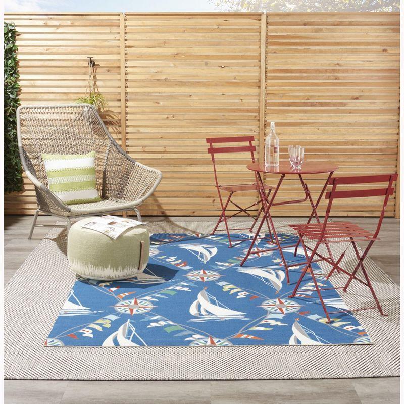 Waverly Navy Outdoor Area Rug