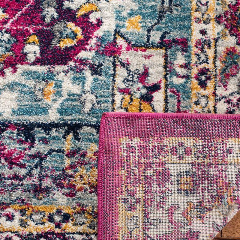 Evoke EVK275 Power Loomed Area Rug - Fuchsia/Ivory - 3'x5' - Safavieh.