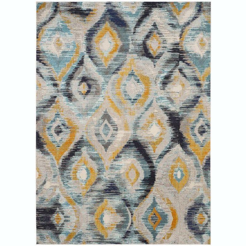Monaco MNC242 Power Loomed Indoor Area Rug - Blue/Multi - 8'9"x11'9" - Safavieh.