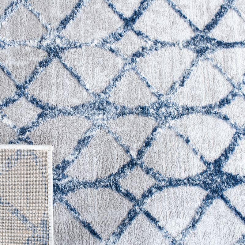 Amelia ALA792 Power Loomed Area Rug - Grey/Navy - 8'x10' - Safavieh.
