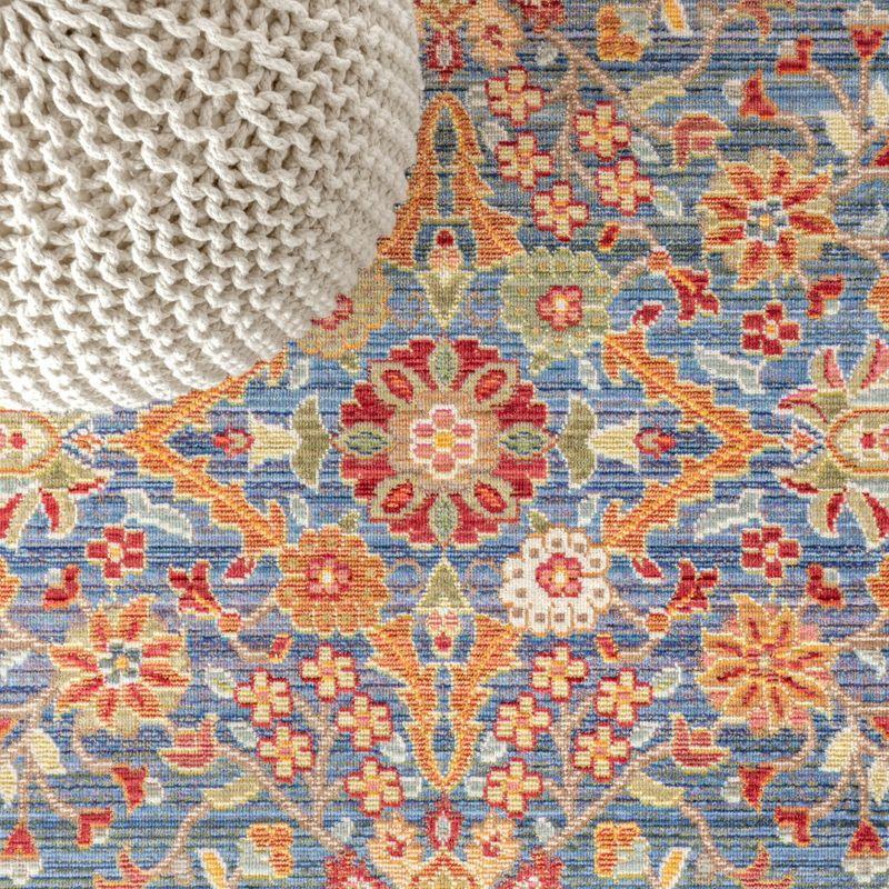 5'x8' Irving Persian Area Rug, Plum/Terracotta - JONATHAN Y