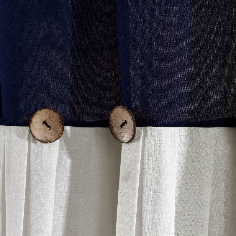 Lush Decor Beckham Window Semi-Sheer Rod Pocket Single Curtain Panel