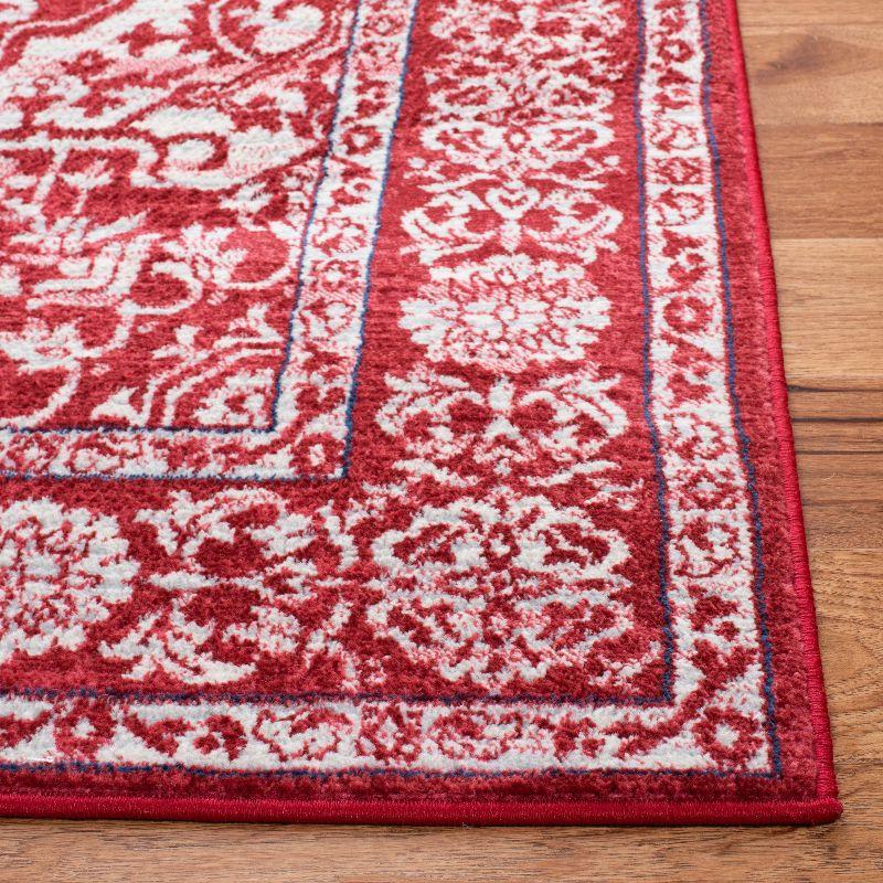 Brentwood BNT832 Power Loomed Indoor Accent Rug - Red/Ivory - 3'x5' - Safavieh