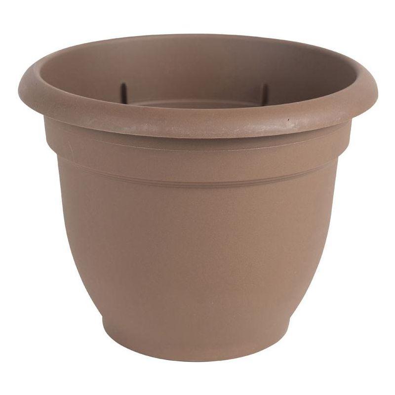 Ariana 16" Chocolate Resin Self-Watering Planter for Indoor & Outdoor