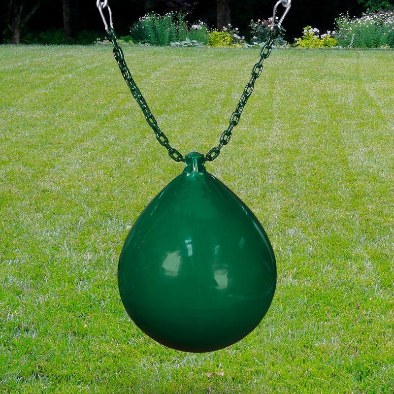 Gorilla Playsets Buoy Ball with Green Chain and Spring Clips - Green