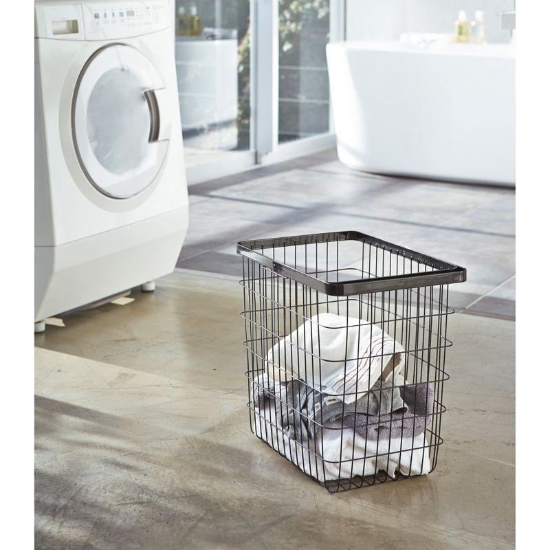 Yamazaki Home Yamazaki Home Laundry Basket, Storage Hamper, Large, Steel, Large, 8.75 gallons, 33 liters
