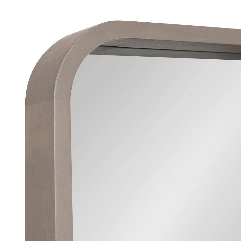 Kate and Laurel Hutton Wood Rectangle Mirror, 20x30, Gray