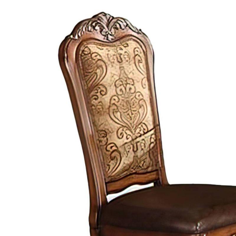 Dresden Faux Leather Upholstered Side Chair