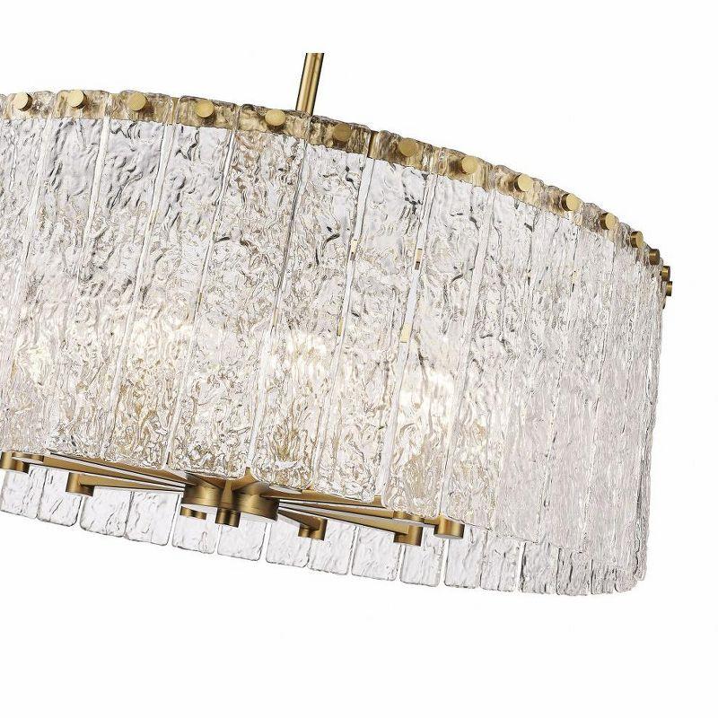 Z-Lite Glacier 10 - Light Chandelier in  Modern Gold