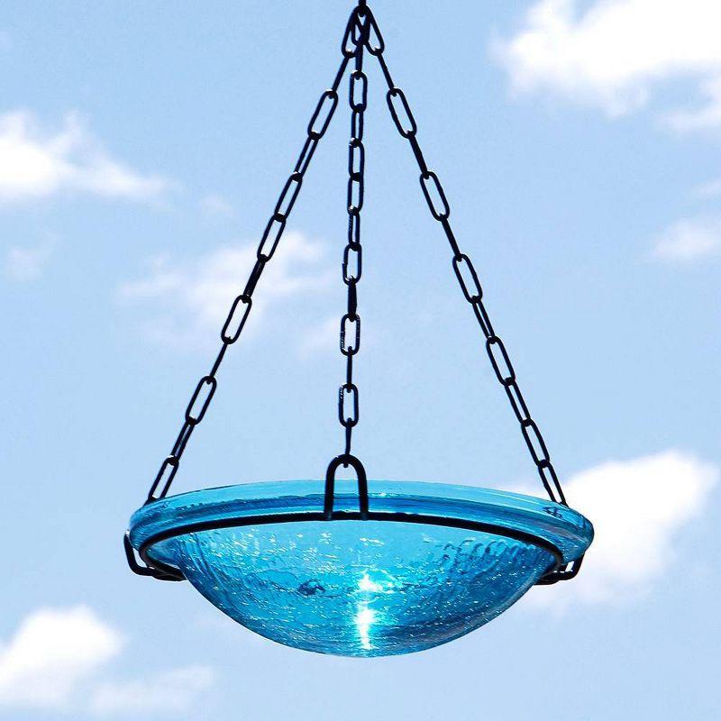 3" Reflective Crackle Glass Birdbath Bowl - Achla Designs