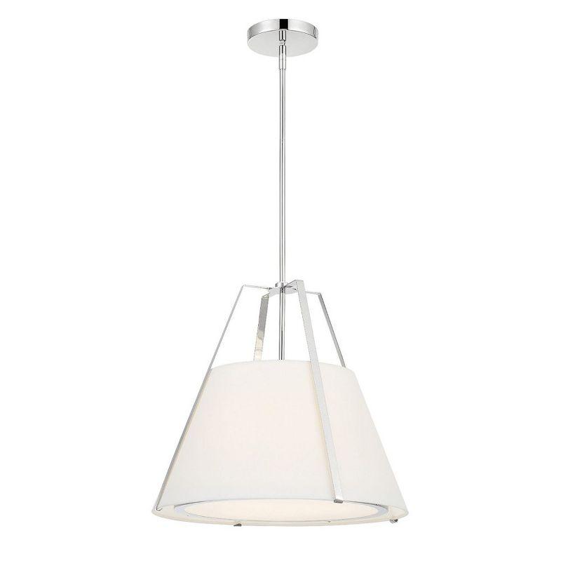 Crystorama Lighting Fulton 3 - Light Pendant in  Polished Nickel