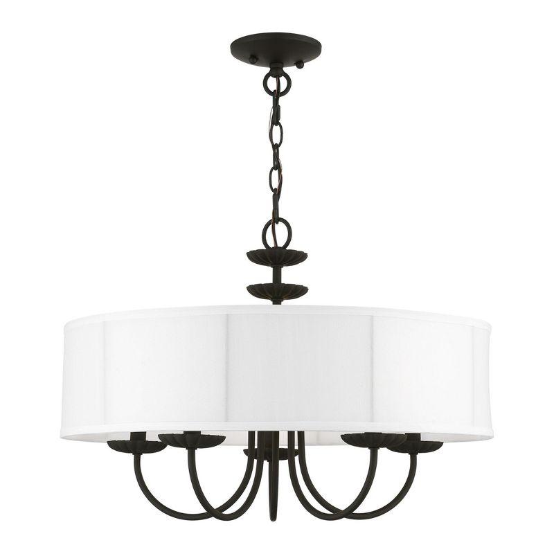 Livex Lighting Brookdale 5 - Light Pendant in  Black