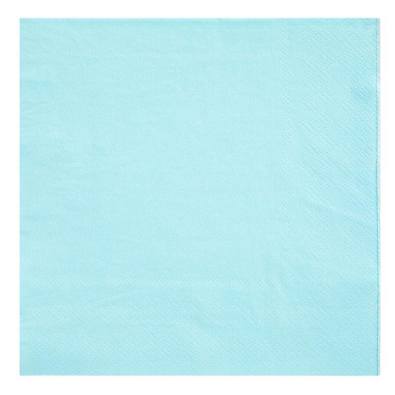 Juvale 72-Piece Light Blue Party Supplies, Paper Plates, Cups & Napkins for Baby Shower, Gender Reveal, Graduation, Serves 24