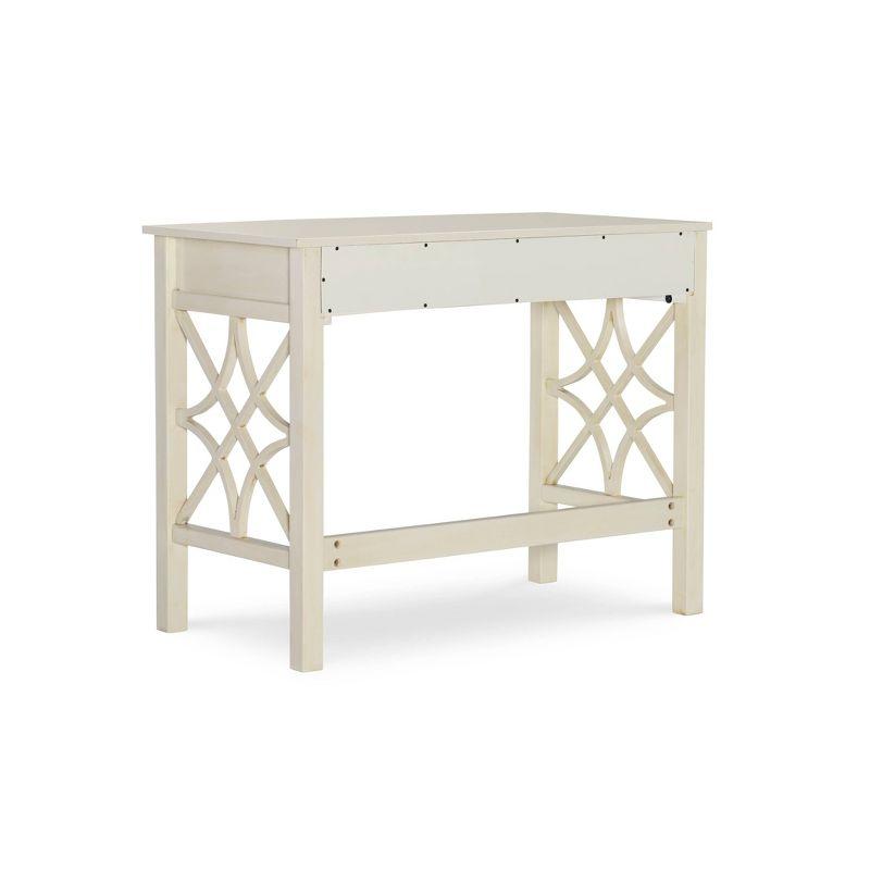 Gracie Oaks Whitley Antique 38" Two-Drawer Wooden Writing Desk