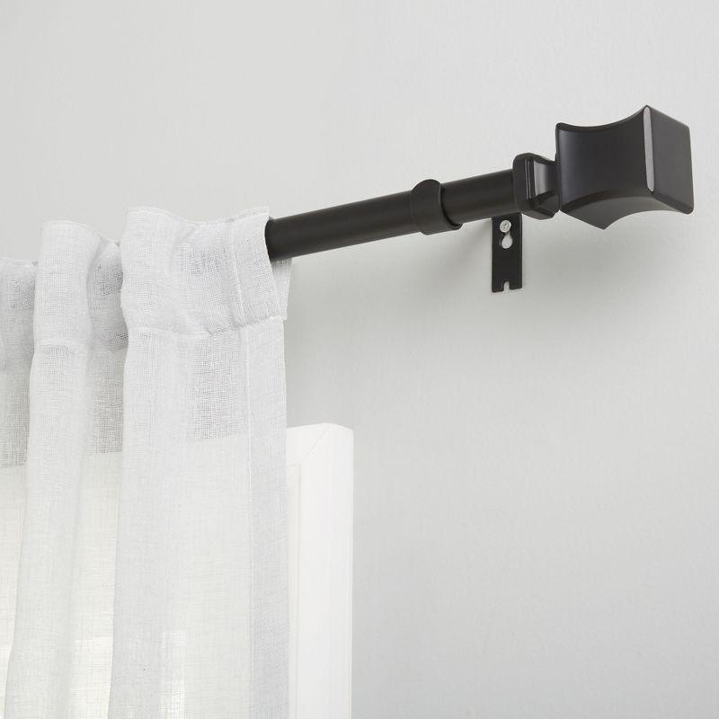 Amalgamated Textiles Adjustable Single Curtain Rod