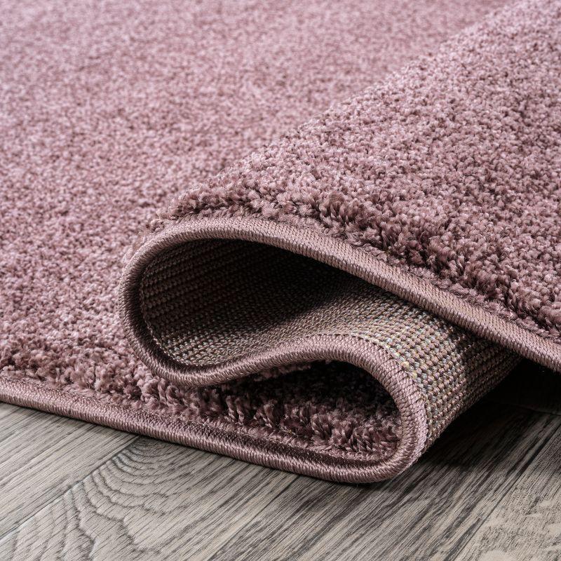 8'x10' Haze Solid Low-Pile, Light Purple - JONATHAN Y