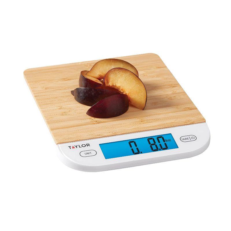 Taylor Taylor Digital Eco-Friendly Bamboo Kitchen Food Scale
