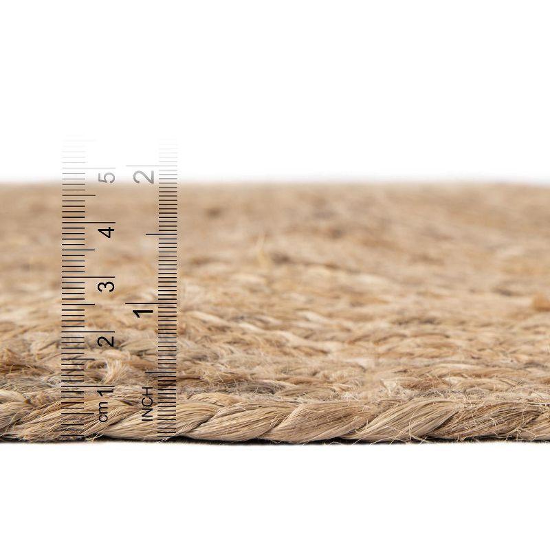 Unique Loom 8' 0 x 8' 0 Dhaka Braided Jute Square Area Rug